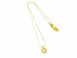 ■美品■ GIVENCHY ジバンシィ ネックレス ペンダント アクセサリー レディース ゴールド系 DG5578