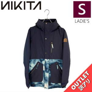 【OUTLET】 NIKITA SYCAMORE JKT NAVY TIE DYE Sサイズ レディース スノーボード スキー ジャケット JACKET アウトレット