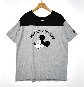 【UT×Disney】ユニクロ×ディズニー ミッキーマウス Tシャツ 黒グレー XL 古着良品
