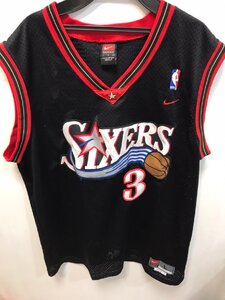 ◆NIKE　ナイキ　ユニフォーム　NBA・SIXERS　NO.3　IVERSON　Lサイズ　メンズ　バスケ　バスケットボール　中古◆13414★