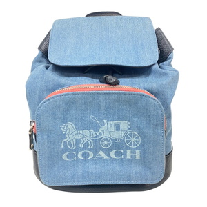 COACH/コーチ 91139 リュックサック デニム デニム リュック・デイパック ブルー レディース ブランド