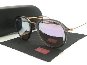 美品 Ray-Ban レイバン サングラス RB4253 ティアドロップ 6237/7X ケース付き ミラー RayBan アイウェア 送料無料