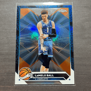 LaMelo Ball Blue Basketball Refractor 2023-24 Topps Chrome Basketball NBA