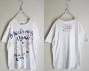 目玉おやじ Ｔシャツ 白 Ｍ ☆ゲゲゲの鬼太郎