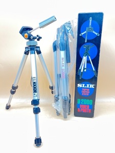 K348〔未使用保管品・中古品〕SLIK カメラ　三脚　U2000←未使用　500G←中古