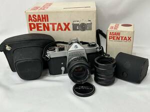 【ジャンク扱い】アサヒ　ペンタックス　ASAHI PENTAX SL　フィルムカメラ　SMC TAKUMAR 1:1.8/55　レンズ　AUTO EXTENSION TUBE SET