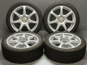 【86/BRZ等】MANARAY SPORT EUROBEIN 17インチ 7.0J+48 5穴100&114.3 ヨコハマ iceGUARD iG20 215/45R17 YOKOHAMA マナレイ (24090094)