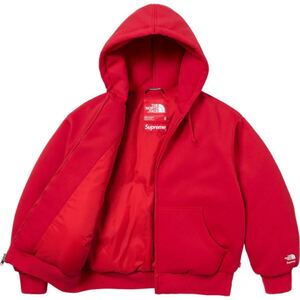 【Lサイズ】Supreme The North Face Down Filled Zip Up Hooded Sweatshirt Red シュプリーム ザノースフェイス ダウン フィルド ジップ 