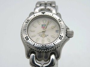 1円◆稼働◆ タグホイヤー S99.008 ホワイト クオーツ レディース 腕時計 コマ４ N23105