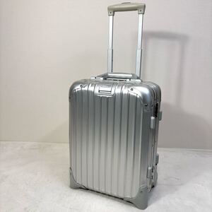 美品・希少　RIMOWA TOPAS MINI TROLLEY リモワ　トパーズ　ミニ　トロリー　20L キャリーケース　シルバー　アルミ　機内持ち込み