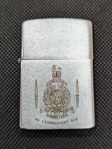 長○M434/ZIPPO ジッポ/イギリス海兵隊　GIBRALTAR ジブラルタル 40 COMMANDO RM　特殊部隊　V　1989年5月/1円～