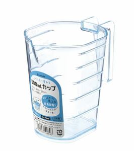 イノマタ化学（株）計量カップ　５００ｍｌ　クリアブルー　新品