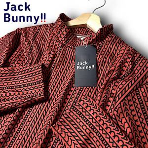 新品 Jack Bunny!! ジャックバニー パーリーゲイツ 肉厚 厚手 ストレッチ ハイネック モックネック 長袖 シャツ カットソー 6 XL ◆B4905