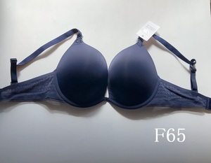 F65☆Simone Perele　　シモーヌ ペレール　高級海外ランジェリー　ブラ　クロスバック　紺