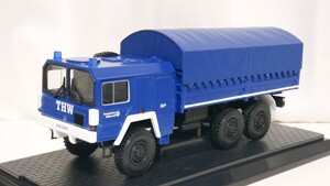 メルクリン　Marklin　軍用大型トラック　ドイツ連邦技術支援庁　THW仕様　ミニカー　1/32　