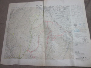 古地図　高遠　5万分の1地形図◆昭和52年◆長野県、山梨県