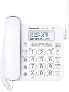 パナソニック　 Panasonic 電話機　 親機 コードレス電話機　VE-GD23-W pqlv219jp