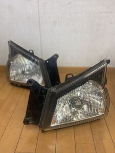 いすゞエルフ2005純正左右ヘッドライトセット電球付きクリップOK ISUZU ELF ORIGINAL HEADLIGHT HEADLAMP即発送 KOITO No#3