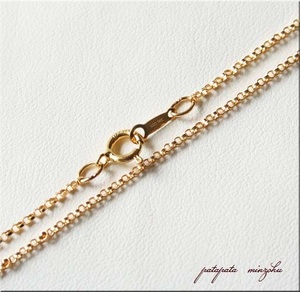 ロロチェーン ゴールドフィルド 1.2mm 50ｃｍ 14金 14kgf パタミン チェーン ネックレス ペンダント 14k アクセサリー ゴールド