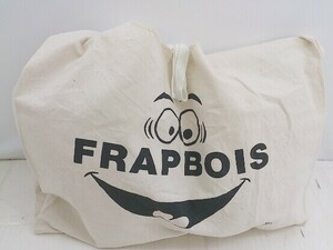 ◇ FRAPBOIS フラボア ロゴ トート バッグ ベージュ ブラック レディース P