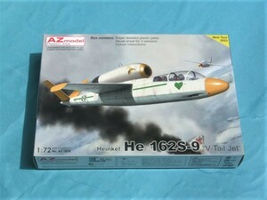 AZ model　ＡＺモデル 1/72 7839 ハインケル　He 162S-9 V-Tail Jet