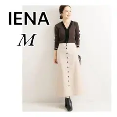 IENA イエナ　コール前ボタンスカート　M コーデュロイ