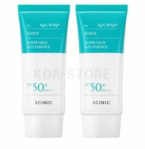 2個　SCINIC エンジョイスーパーマイルドサンブロック 50ml SPF 日焼け止め　サイニック