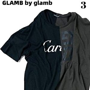 3 未使用【GLAMB by glam Separate CS GG17SP/CS06 Black x Sumikuro グラム バイ グラム Tシャツ セパレート カットソー glamb Tシャツ】