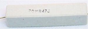 セメント抵抗 20w0.47Ω 1本