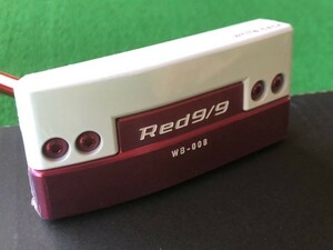 【G-103】▲ 送料無料！▼ 新品・未使用 ▲ Kasco キャスコ Red9/9 Whiteback パター ▼ WB-008 ブレードタイプ 34インチ レッド ▲