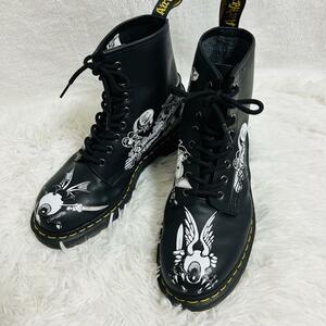 1円 極美品 Dr.Martens × Rick Griffin コラボ ブーツ 26.5cm UK8 メンズ　8ホール レザー