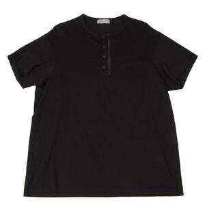 ヨウジヤマモトプールオムYohji Yamamoto POUR HOMME カルティマ天竺度詰めファスナーヘンリーTシャツ 黒3