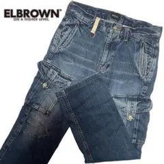 EL.Brown エルブラウン 00s初期 ビンテージ加工 デニム カーゴパンツ