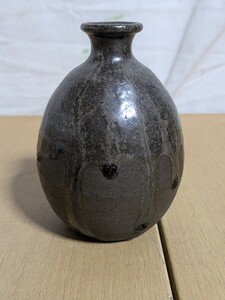 黒丹波 花器 花瓶 一輪挿し 陶器 壺