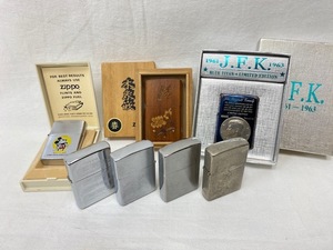 【中古・未使用あり】Zippo ジッポライター ７点 セット / ジョン・F・ケネディ JFK 平安木象嵌 春 ミッキーマウス 喫煙 着火未確認