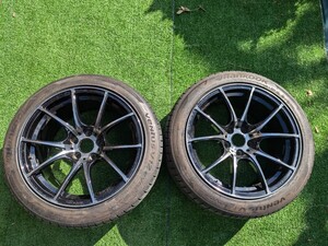 weds SA10R 18インチ 9.5J +38 5h 114.3 Hankook Ventus v12 evo2 245/45/r18 スカイライン シルビア ウェッズ ドリケツ ホイール work