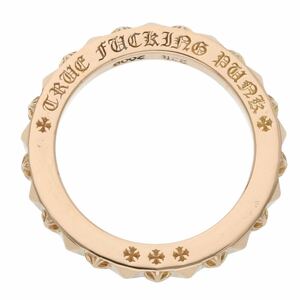 クロムハーツ Chrome Hearts 22K TFP PNK PLS/22Kトゥルーファッキンパンク サイズ:19号 プラスパンク/ゴールドリング 中古 SJ02