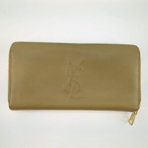 イヴ・サンローラン 長財布 ベージュ 352904 Yves Saint Laurent レザー ラウンドファスナー レディース ジッピー ◆3107/SBS通り店