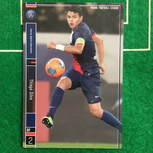 343)Panini Football League Paris Saint-Germain 2 Thiago Silva チアーゴ シウバ パリ サンジェルマン リーグアン フランス パニーニ