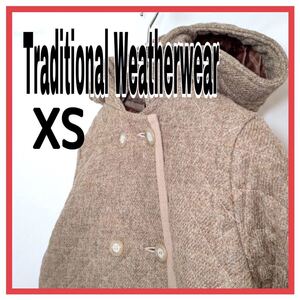 Traditional Weatherwear (トラディショナルウェザーウェア) アウター ウール キルティング コート ベージュ 英国製 32 XS レディース 