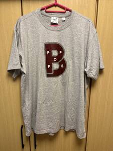 正規 22AW BURBERRY LONDON ENGLAND バーバリー by Riccardo Tisci POP TRADING COMPANY ロゴ Tシャツ 灰 S PTFORSA1035MAT 8057324