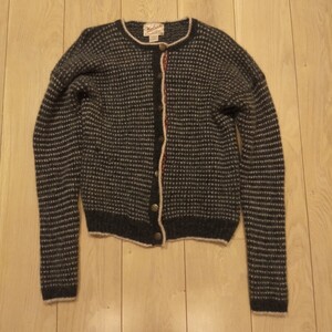 ☆USA古着卸 Sサイズ WOOLRICH ウールリッチ メタルボタン カーディガン 