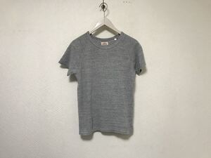 本物ハリウッドランチマーケットHRMコットン半袖Tシャツメンズアメカジサーフミリタリービジネススーツストリートグレー2M日本製