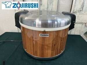 §綺麗【ZOJIRUSHI 象印 業務用 電子ジャー 保温専用 3.3升 6.0L THA-C60A 単相100V 2019年購入 厨房用品 木目】P05095