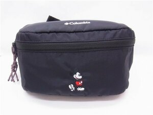 ◎ Columbia ◎　コロンビア　ミッキーコラボ　ウエストバッグ　ボディバッグ　ディズニーストア　ブラック　◎美品