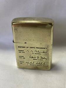 ZIPPO オイルライター 『真鍮　SOLID BRASS 』　1932ー1989