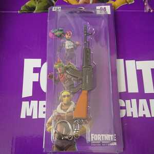 フォートナイト FORTNITE メタルキーチェーン キーホルダー アサルトライフル / 3D メタルウェポン キーホルダー