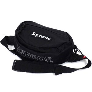 ★ 18FW Supreme シュプリーム Waist Bag ウエストバッグ ショルダーバッグ ボディーバッグ バッグ box logo ボックスロゴ 18aw (黒)GGD