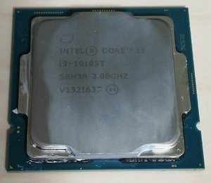 省電力TDP35W CPU 4コア8スレッド 第10世代 INTEL CORE i3-10105T 3.00GHZ (ターボブースト 3.90GHZ)