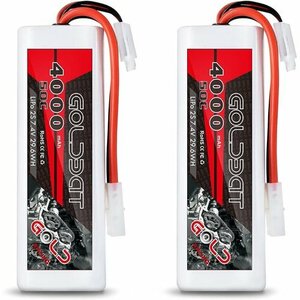 新品 GOLDBAT ヤプラグ付き タミ ラジコンカー用 RCカー用 ッテリー 7.4V 2S 50C 4000mAh 107